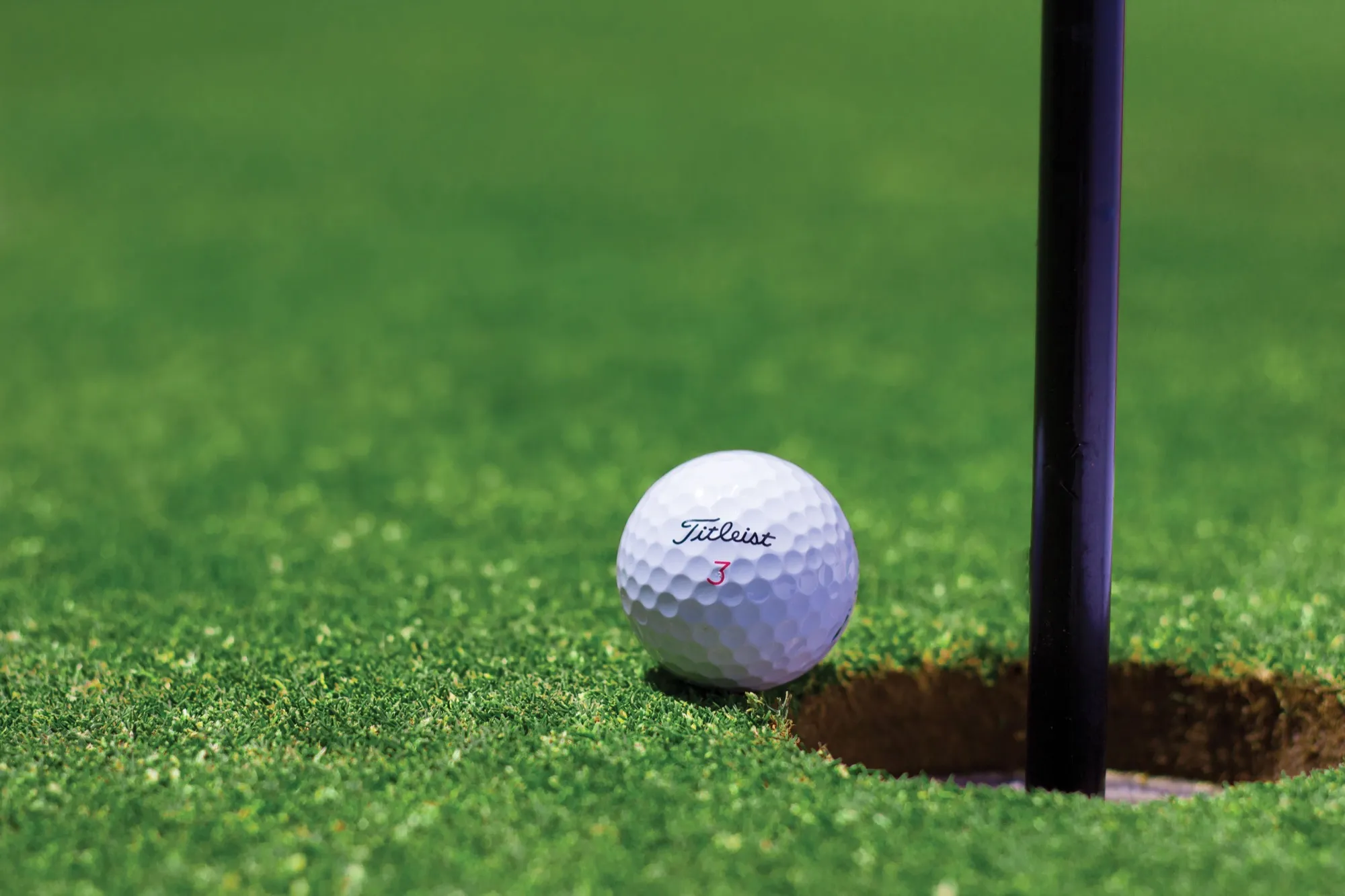 A golf course green
